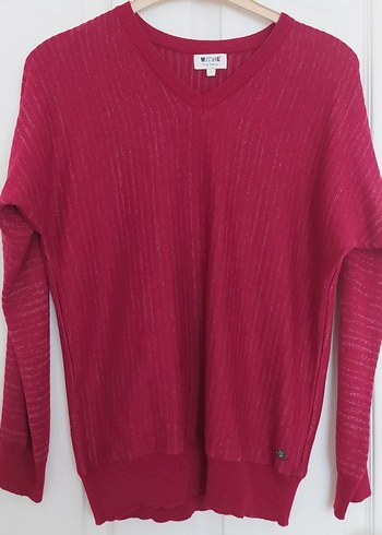 Mustang Uzun Kollu Triko Kazak - Görsel 2