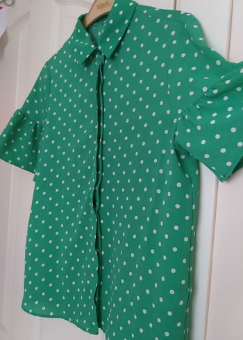 Koton Puantiyeli Kadın Gömlek - Görsel 3