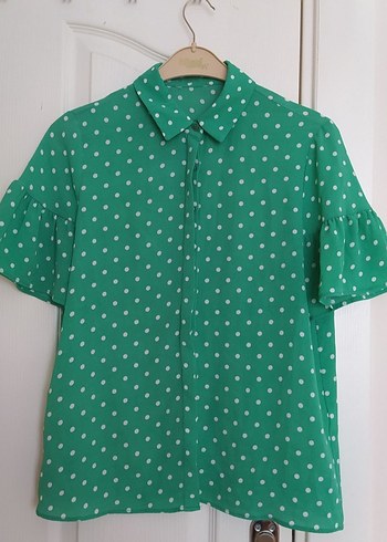 Koton Puantiyeli Kadın Gömlek - Görsel 2