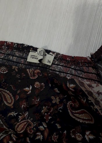 s Beden Desenli Etek Üst Takım