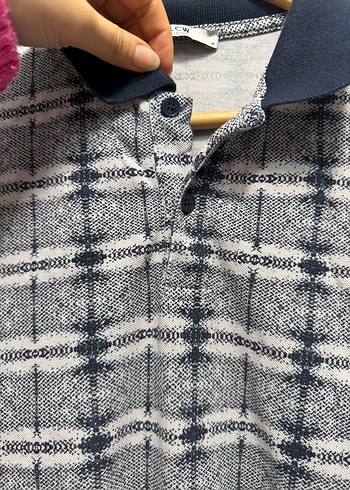 Gri Düğmeli Erkek Polo Tişört - Görsel 4