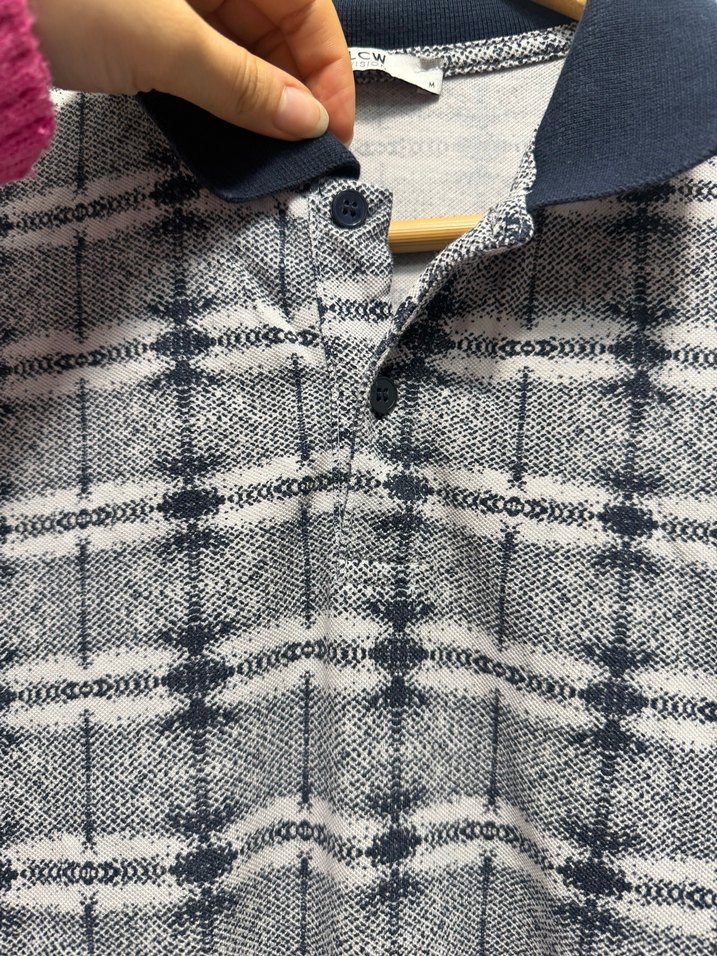 Gri Düğmeli Erkek Polo Tişört - Görsel 4