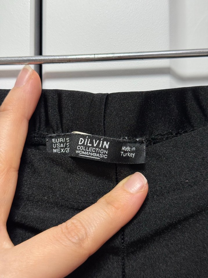 Siyah Midi Kadın Tayt - Görsel 2