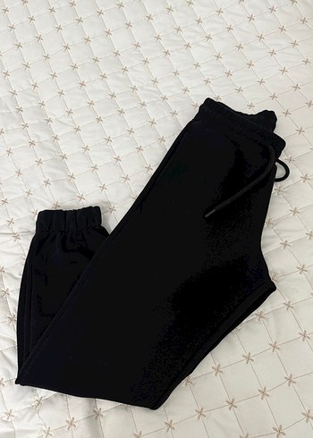 Siyah Kadın Rahat Kesim Eşofman Altı - Görsel 4