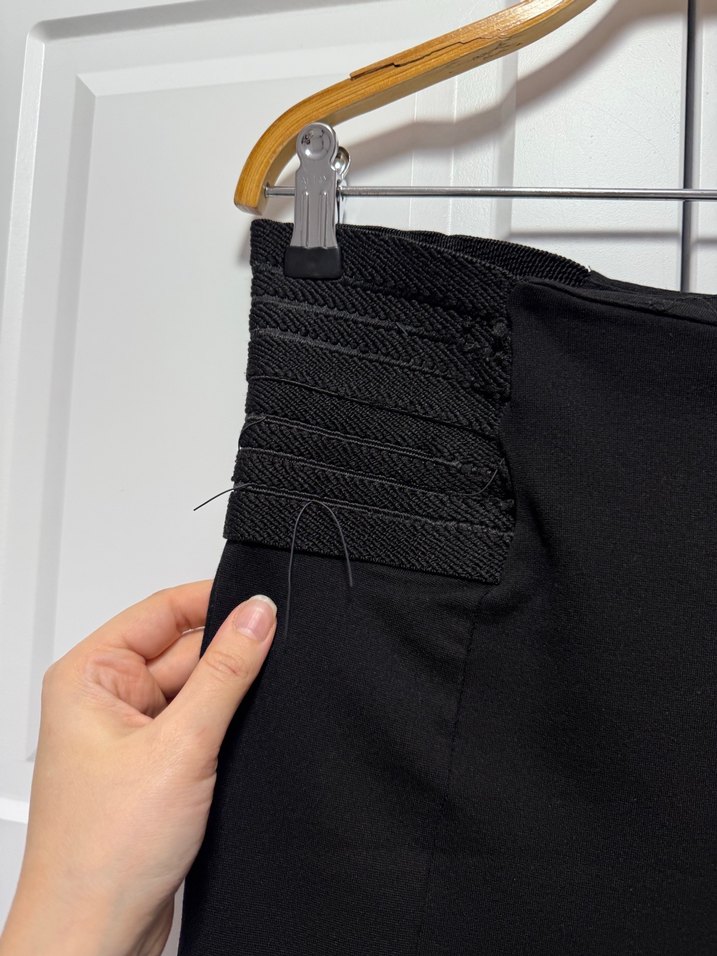 Fermuarlı Siyah Kadın tayt - Görsel 3
