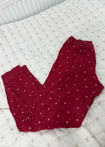 Kırmızı Uzun Kollu pijama takımı - Görsel 7