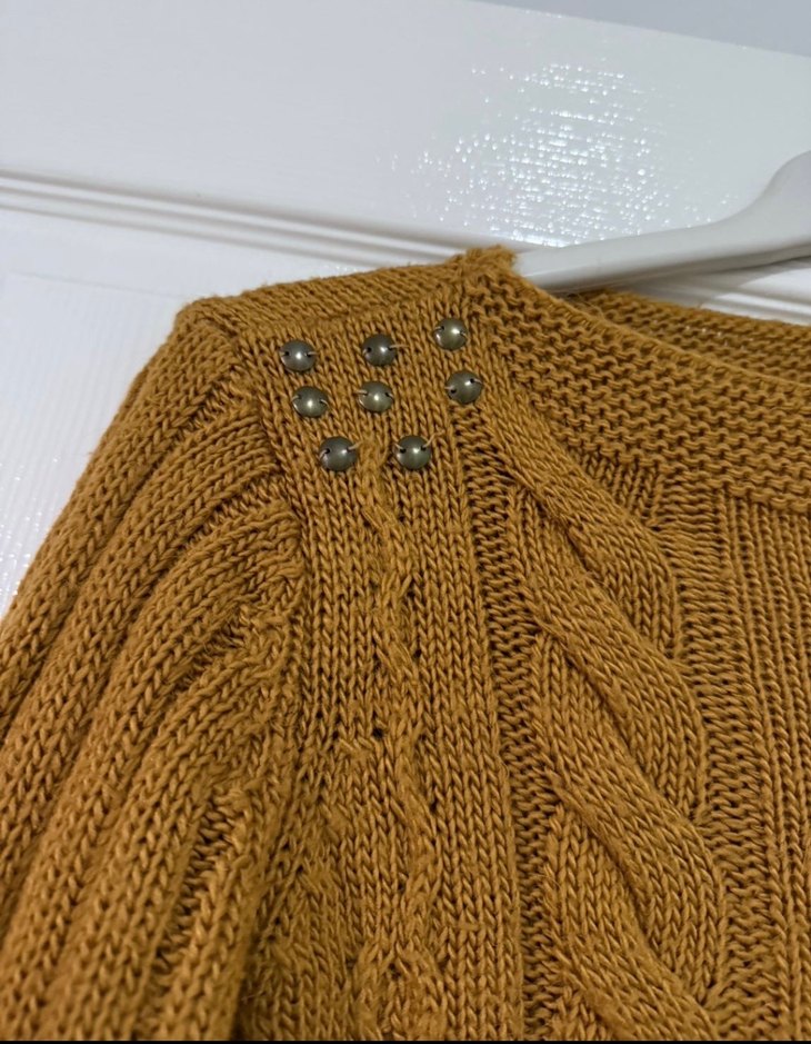 Kadın Örgü Bohem  Kazak - Görsel 3