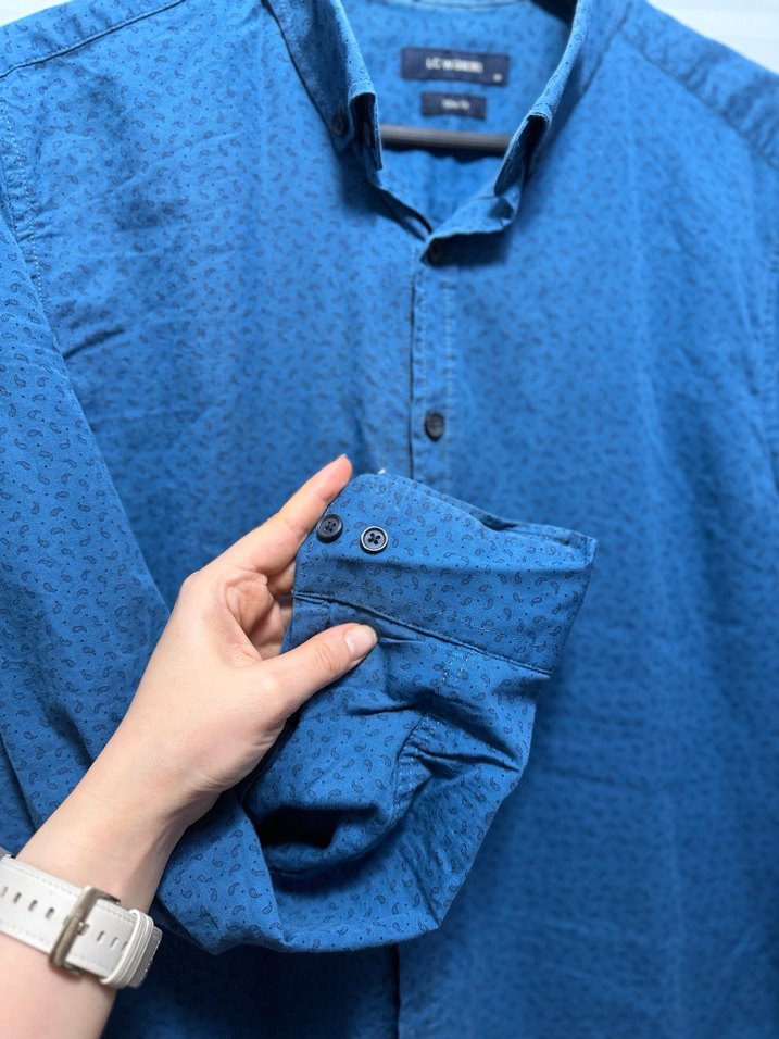 Mavi Denim Uzun Kollu Erkek Gömlek - Görsel 3