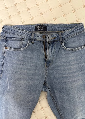 Erkek Mavi Bol KesimKot Pantolon - Görsel 2