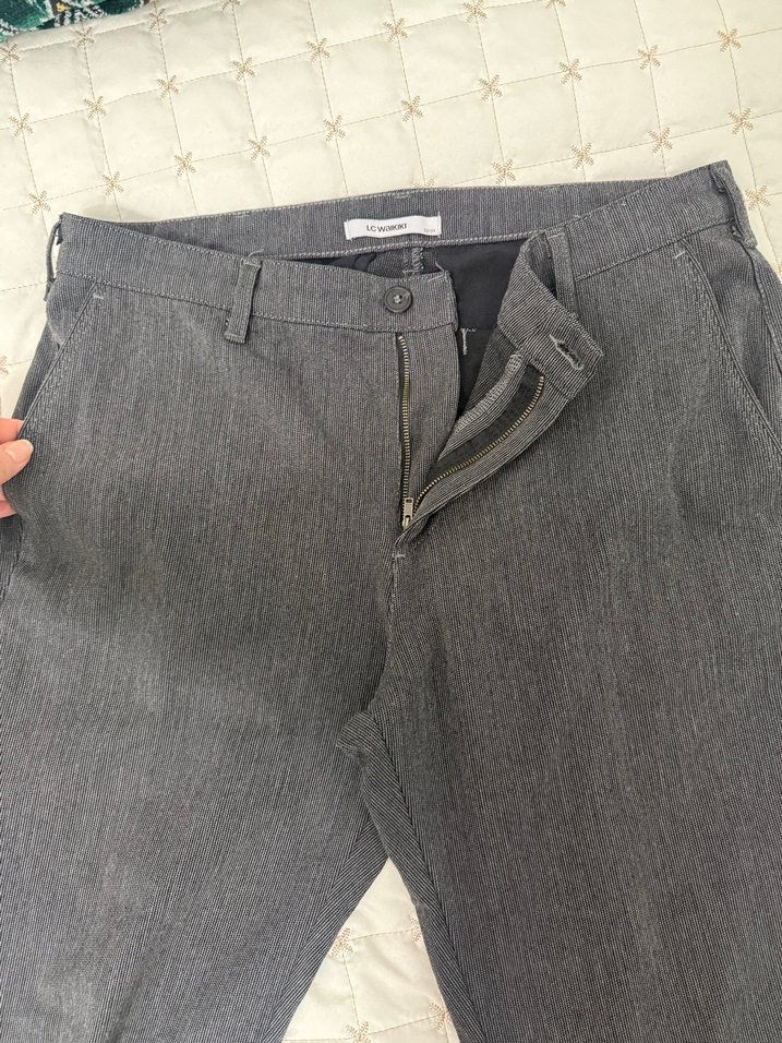Gri Regular Fit Denim Erkek Pantolon - Görsel 2