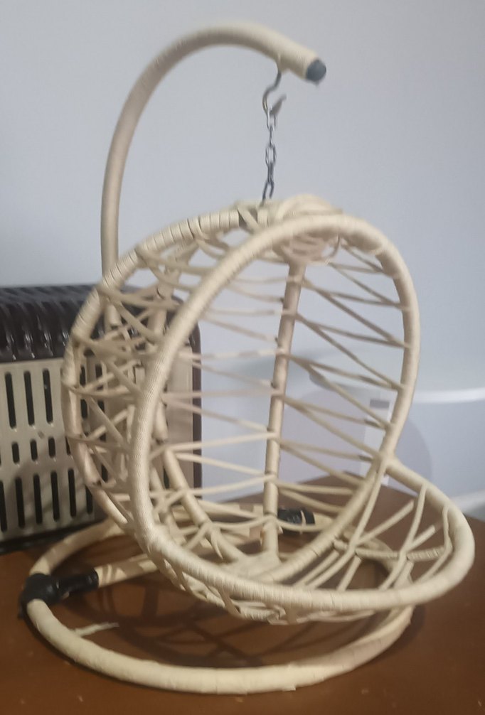 Bej Hasır kedi yatağı salıncağı - Görsel 2