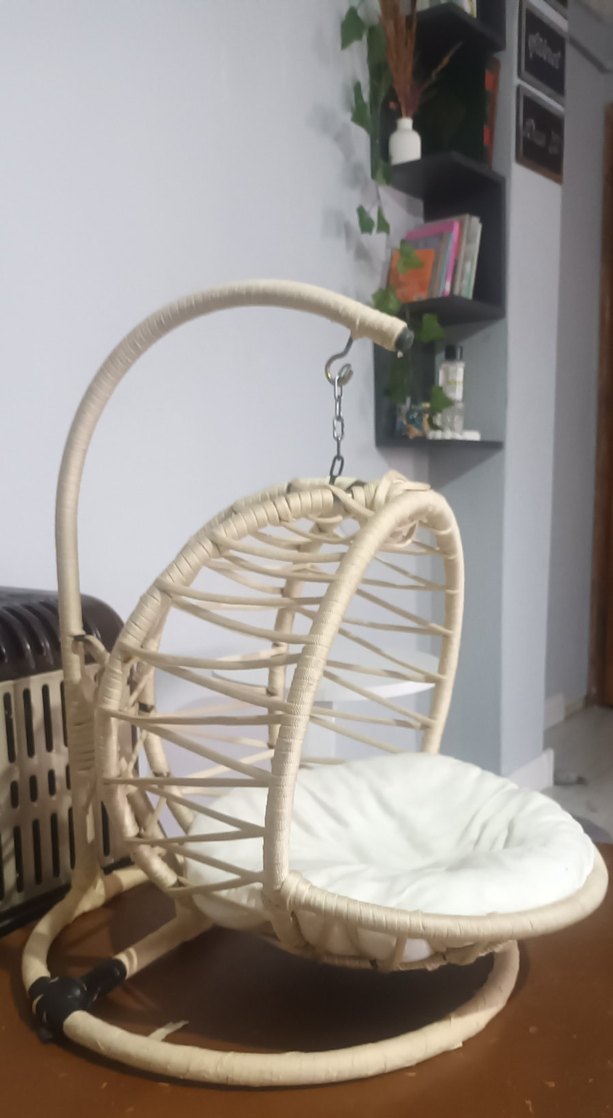 Bej Hasır kedi yatağı salıncağı - Görsel 3