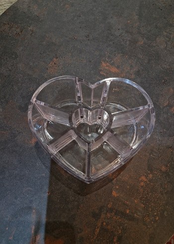 Şeffaf kalp şeklinde organizer kutusu - Görsel 5