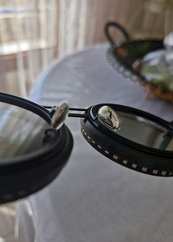 Siyah Punk Tarzı Yuvarlak Ayarlanabilir Güneş Gözlüğü - Görsel 13