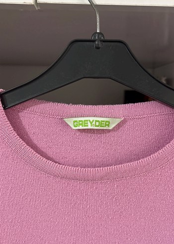 Pembe Baskılı Örgü Kedi Kazak - Görsel 4