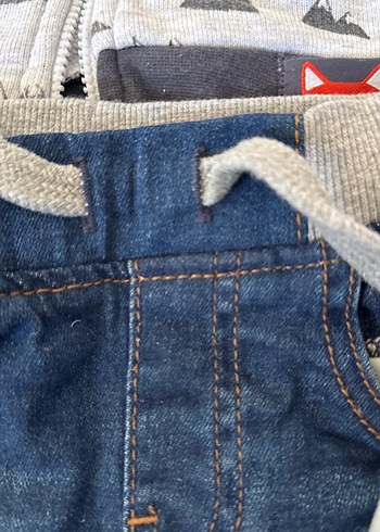 Gri Baskılı Uzun Kollu Erkek Bebek Takımı - Görsel 4