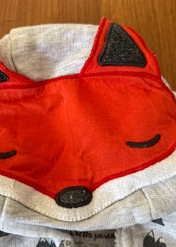 Gri Baskılı Uzun Kollu Erkek Bebek Takımı - Görsel 3