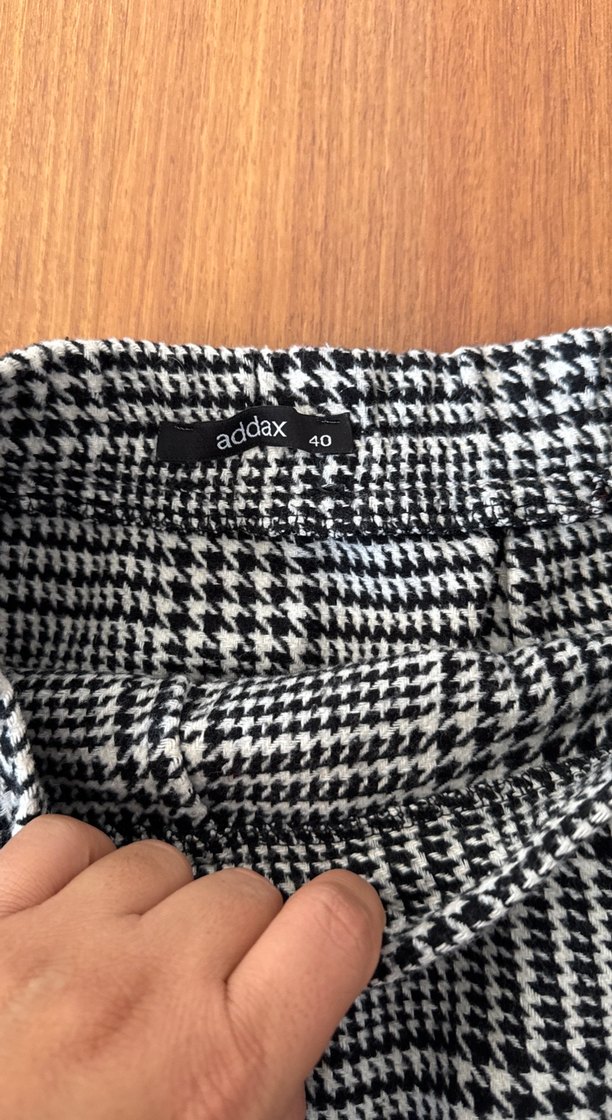 Ekose Desenli Pilili Midi Etek - Görsel 3