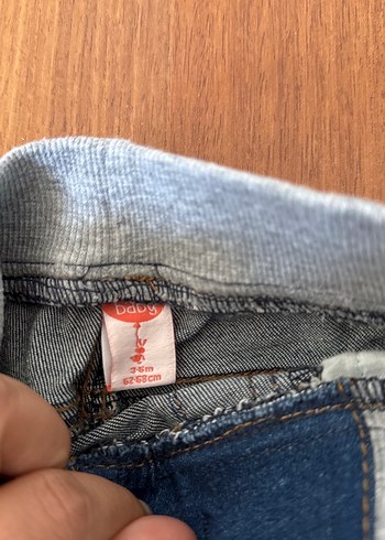 Erkek Çocuk Koyu Mavi Bol Kesim Kot Pantolon koton marka - Görsel 3