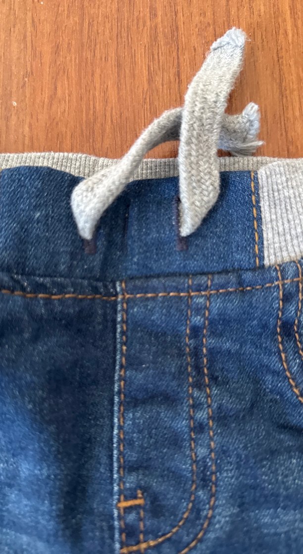 Erkek Çocuk Koyu Mavi Bol Kesim Kot Pantolon koton marka - Görsel 2