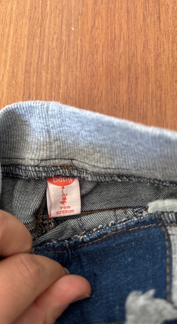 Erkek Çocuk Koyu Mavi Bol Kesim Kot Pantolon koton marka - Görsel 3