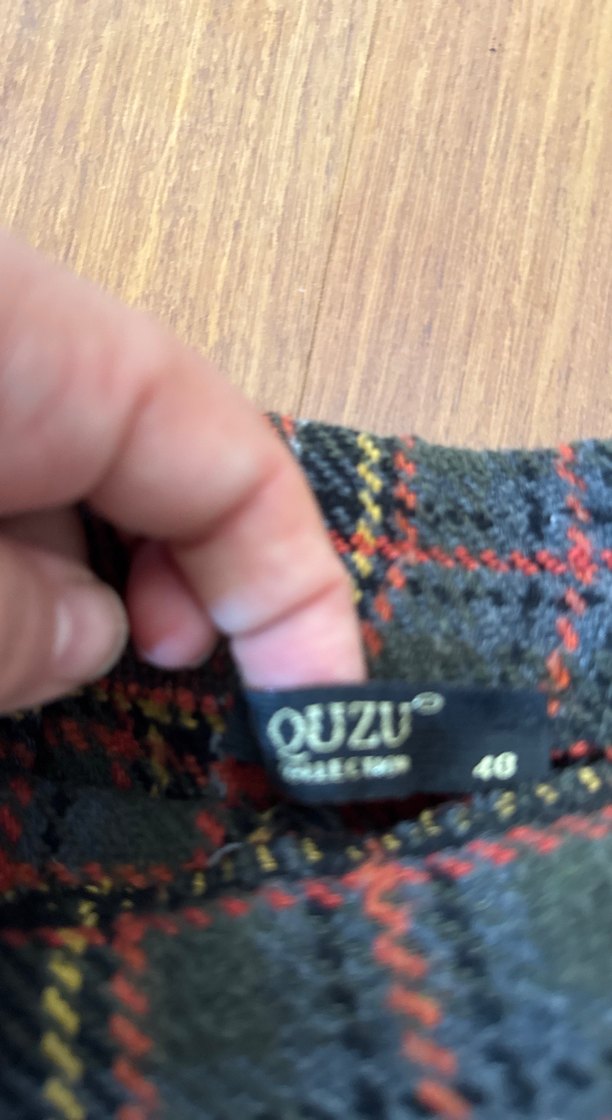 Kadın Ekose Pileli Midi Etek - Görsel 3