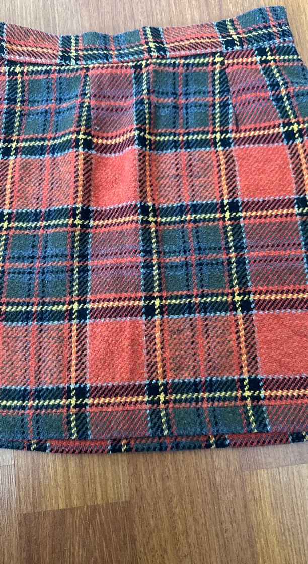 Kadın Ekose Pileli Midi Etek - Görsel 2