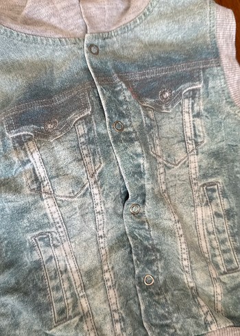 Yeşil Düğmeli Erkek Bebek Atlet Body - Görsel 7