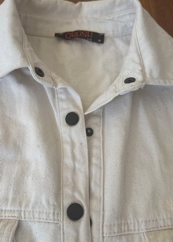 Beyaz Keten Düğmeli erkek Gömlek unisex - Görsel 4