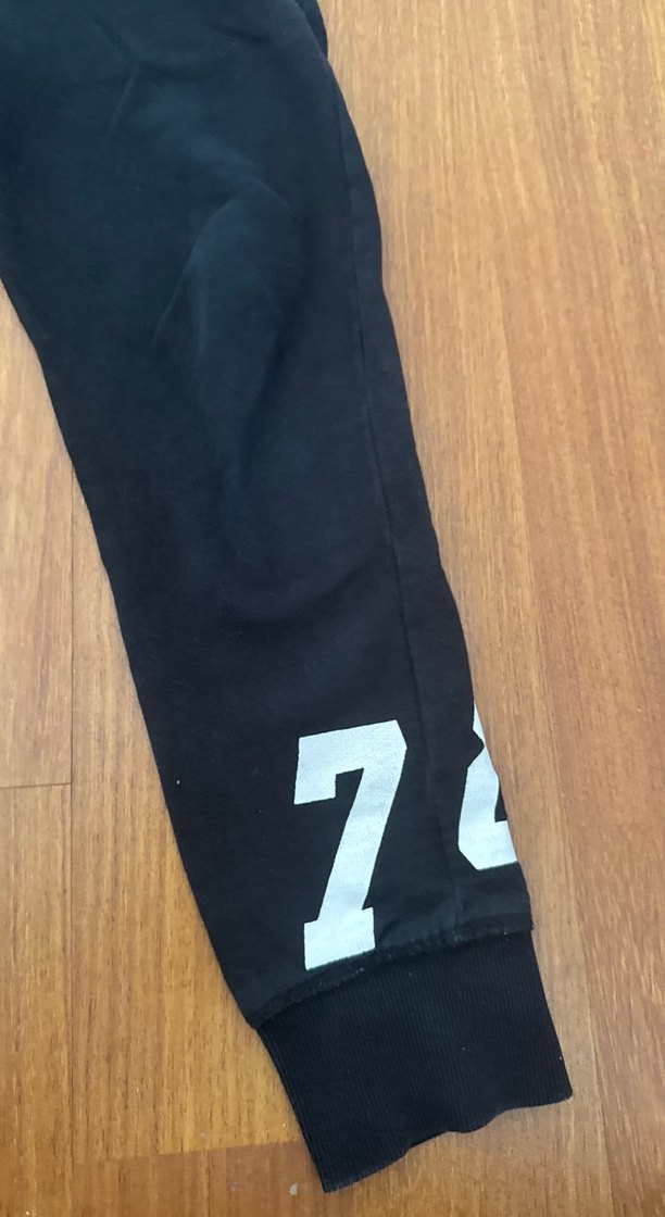 Siyah Fermuarlı Erkek Çocuk Eşofman Altı - Görsel 2