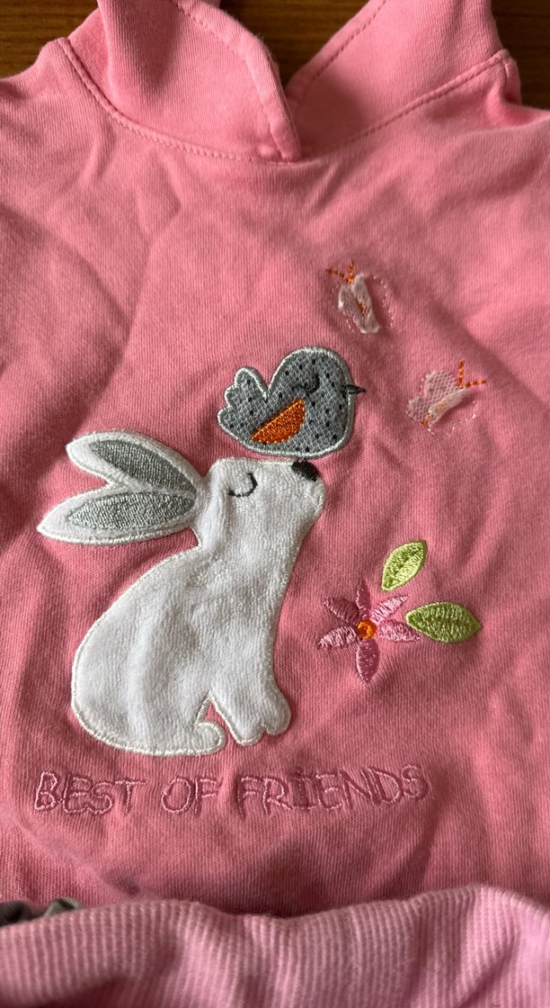 Nakışlı Örme Bebek Kız Takımı - Görsel 4