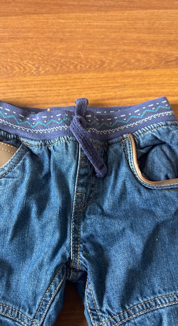 Erkek Çocuk Bol Kesim Mavi Denim Pantolon - Görsel 2