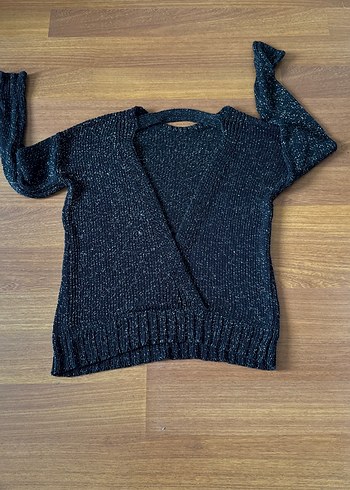 Kadın Gri Örgü Triko Kazak - Görsel 2