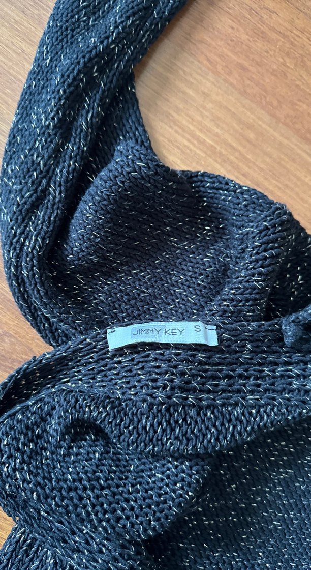 Kadın Gri Örgü Triko Kazak - Görsel 3