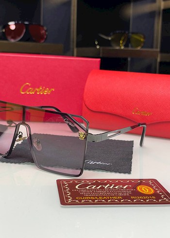 Cartier Renkli Gri Kadın Güneş Gözlüğü
