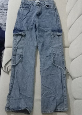 Gevşek Kesim Midi Denim Kadın Pantolon