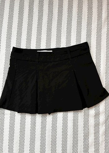 Bershka mini pileli şort etek