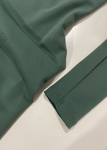 Kadın Uzun Haki Uzun Kollu Dar Kesim Elbise Slim Fit