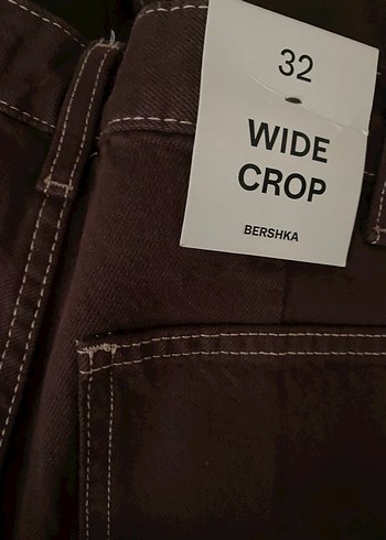 Bershka Kahverengi Midi Kadın Pantolon