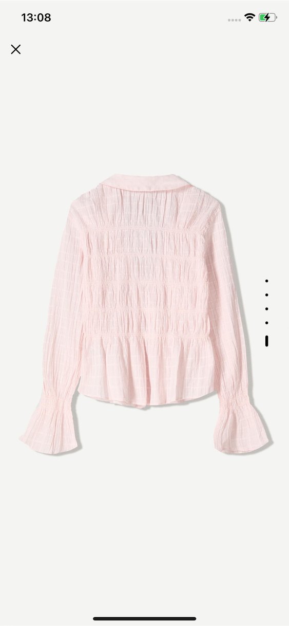 Büzgülü rustik gömlek - Görsel 2