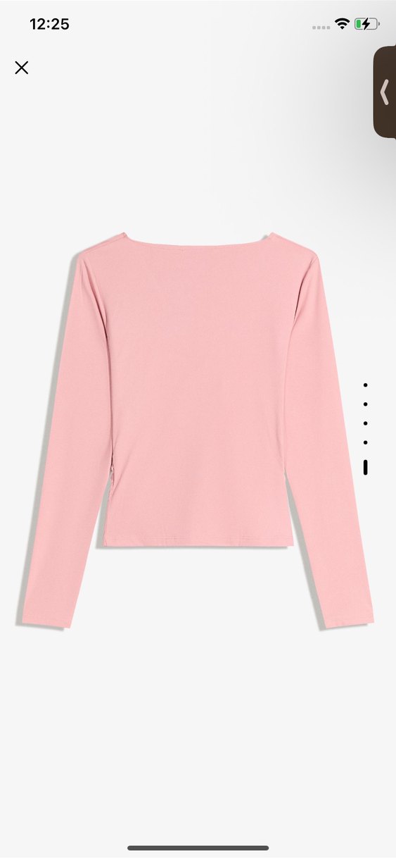 Büzgülü uzun kollu v yaka bluz - Görsel 5