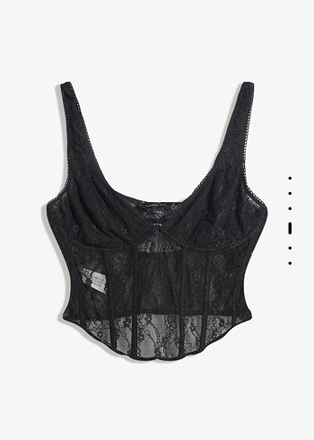 Siyah Dantelli Bustiyer - Görsel 3