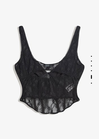 Siyah Dantelli Bustiyer - Görsel 4