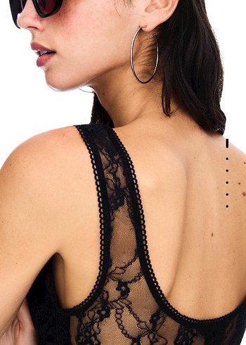 Siyah Dantelli Bustiyer - Görsel 2