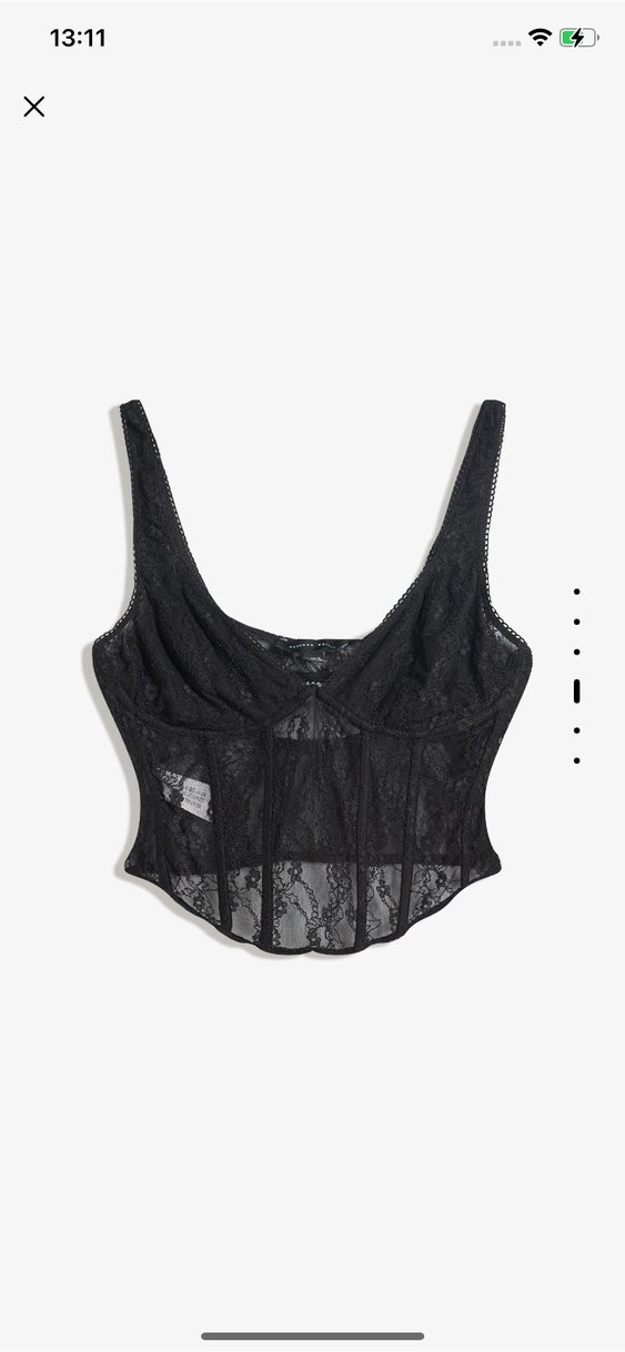 Siyah Dantelli Bustiyer - Görsel 3