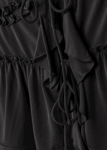 Fırfırlı askılı bluz - Görsel 7