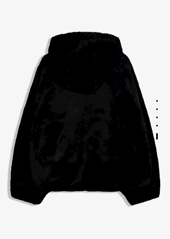 Kapüşonlu Kadın Suni Kürk Mont - Görsel 5