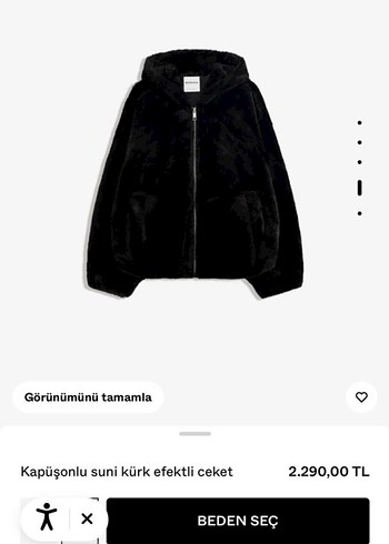 Kapüşonlu Kadın Suni Kürk Mont - Görsel 6