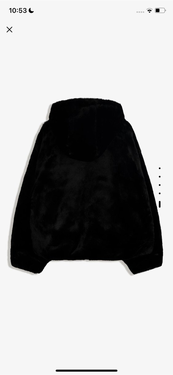 Kapüşonlu Kadın Suni Kürk Mont - Görsel 5