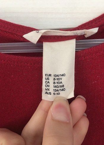 10 Yaş Beden bordo Renk Kiz cocuk elbise